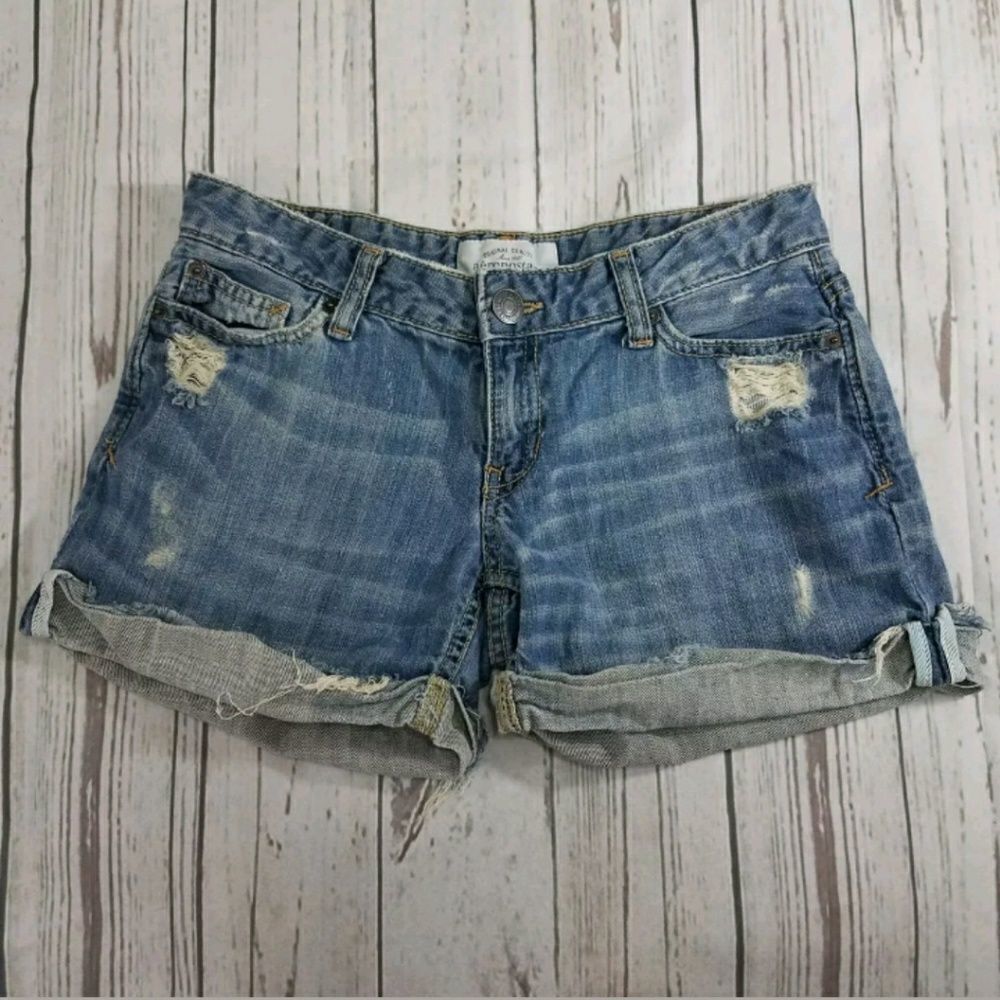 Aeropostale Shorts Size 0 Denim Shorts Jean Shorts Size 0 Distressed